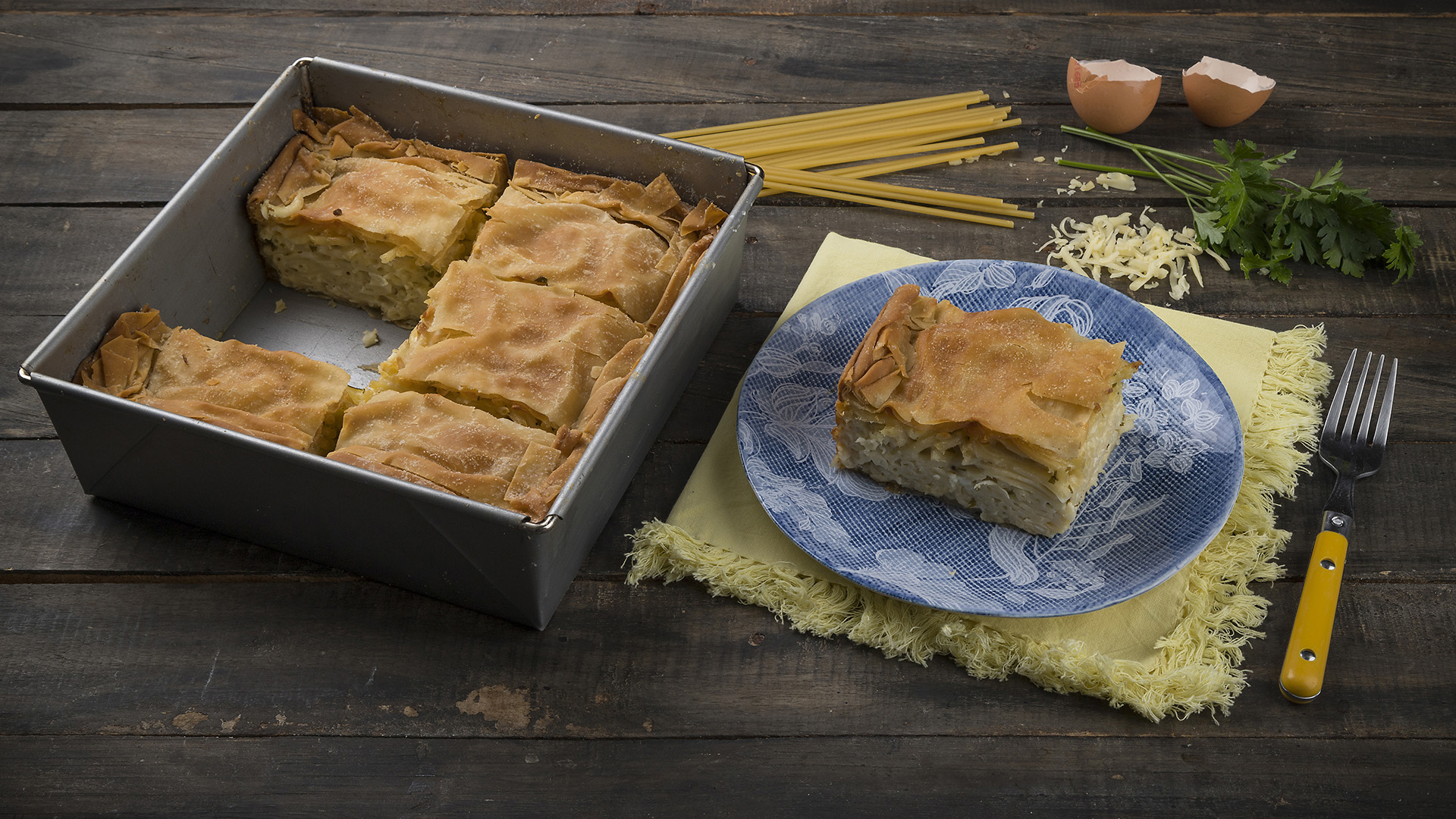 Macaroni pie with cheeses | MISKO